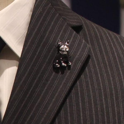 ミニチュア・シュナウザーのラペルピン・ブローチ