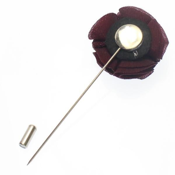 フラワー・お花で華やか・パープルのラペルピン