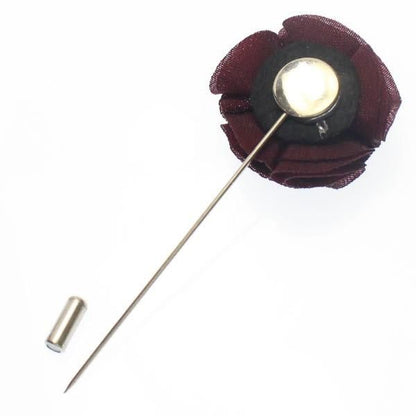 フラワー・お花で華やか・パープルのラペルピン