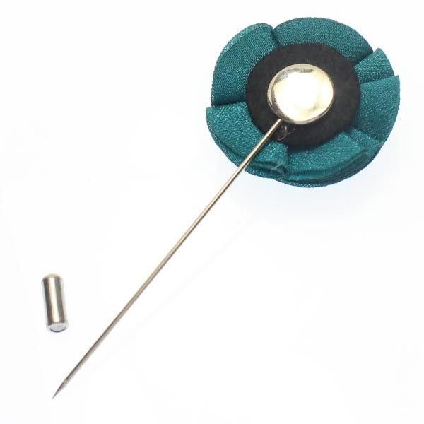 フラワー・お花で華やか・グリーンのラペルピン