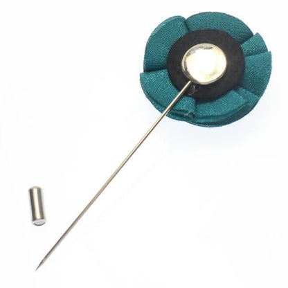 フラワー・お花で華やか・グリーンのラペルピン