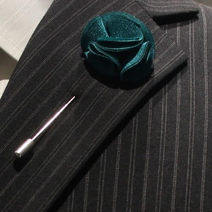 フラワー・お花で華やか・グリーンのラペルピン