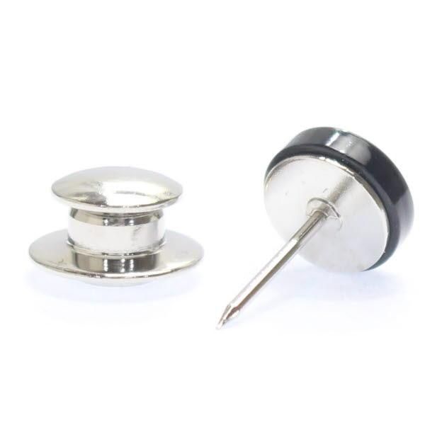 【受注生産品】【Mt. ARTIGIANO】波・黒蝶貝のボタンダウンピアス