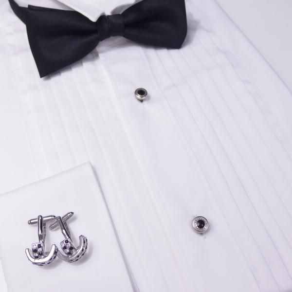 スタッドボタン ブラック シルバー ラウンド4個セット (スタッズボタン)