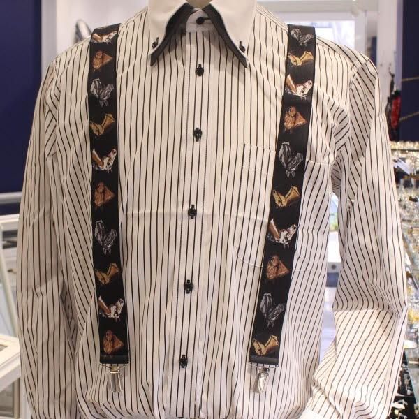 メンズサスペンダー・馬・クロス型