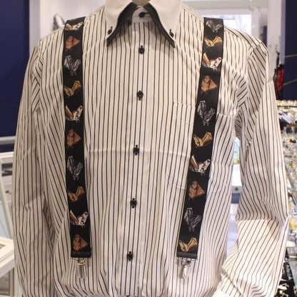 メンズサスペンダー・馬・クロス型