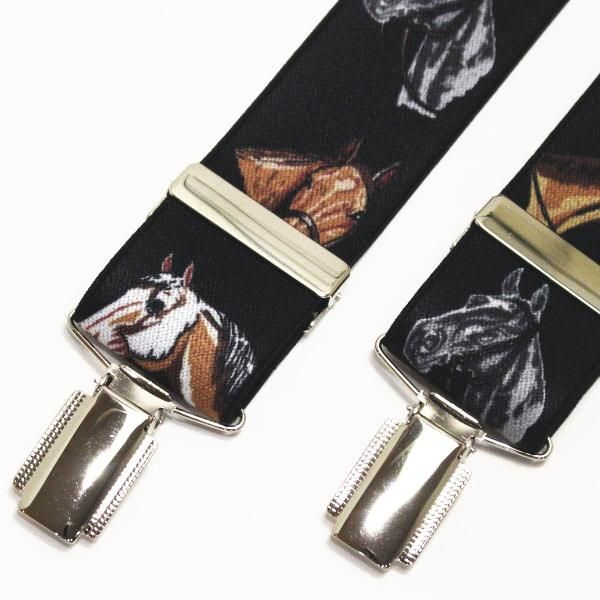 メンズサスペンダー・馬・クロス型