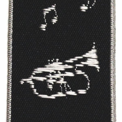 メンズサスペンダー・楽器と音符・クロス型