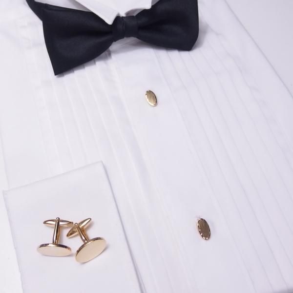 スタッドボタン ゴールド オーバル 4個セット (スタッズボタン)