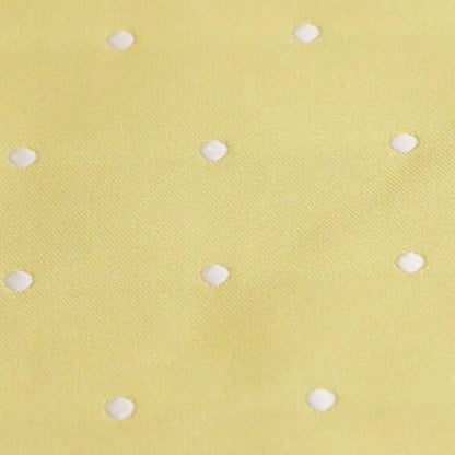 アスコットタイ メンズ用 イエロー×白 水玉ドット