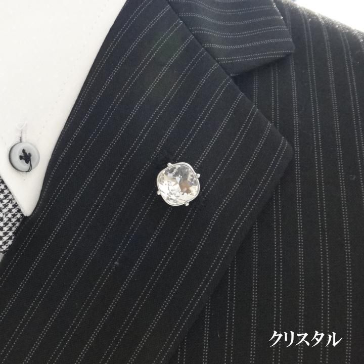 全12色 タイタック ピンブローチ  スワロフスキー  プレシオサ ストーン