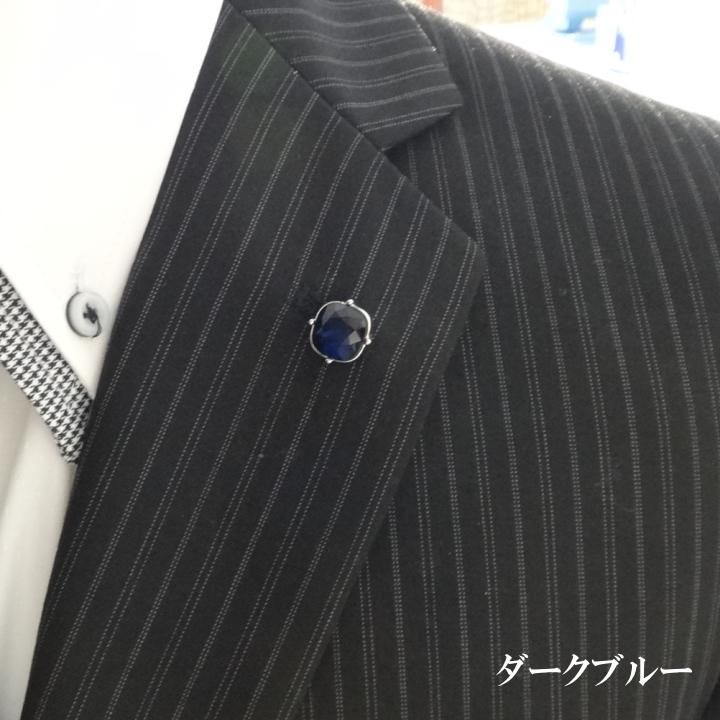 全12色 タイタック ピンブローチ  スワロフスキー  プレシオサ ストーン