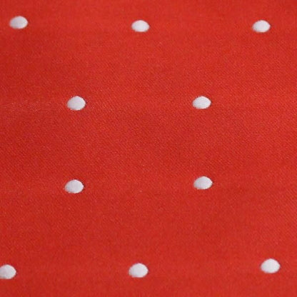 アスコットタイ メンズ用 レッド×白 水玉ドット