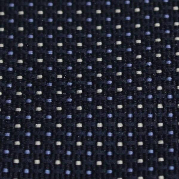 アスコットタイ メンズ用 ネイビー×白×青 水玉ピンドット