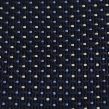 アスコットタイ メンズ用 ネイビー×白×青 水玉ピンドット