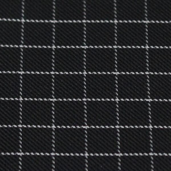アスコットタイ メンズ用 ブラック×ホワイト チェック柄1