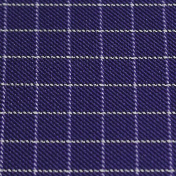 アスコットタイ メンズ用 パープル×ホワイト チェック柄1