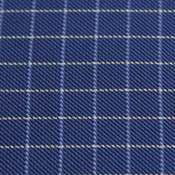 アスコットタイ メンズ用 ブルー×ホワイト チェック柄