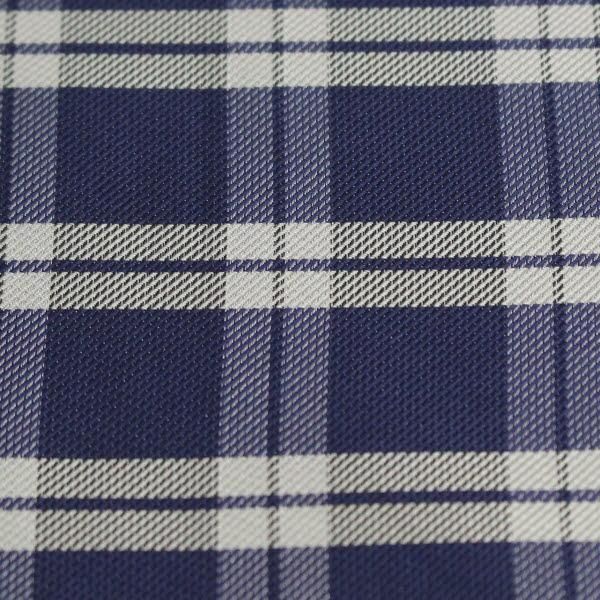 アスコットタイ メンズ用 パープル×ホワイト チェック柄2