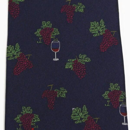 【富士桜工房】全2色・ワイン柄・日本製シルクジャカードの和風ネクタイ