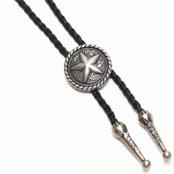 コンチョループタイ・星・シルバー(ポーラー・タイ)