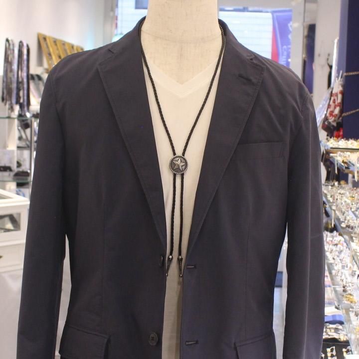 コンチョループタイ・星・シルバー(ポーラー・タイ)