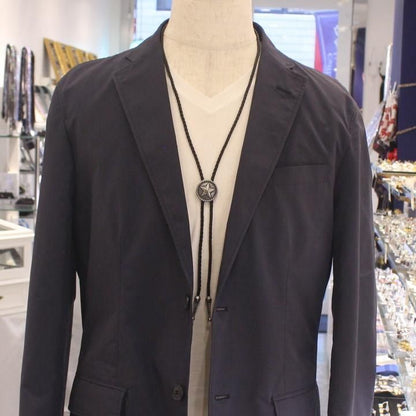 コンチョループタイ・星・シルバー(ポーラー・タイ)