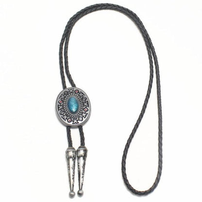 ループタイ・シルバー×ブルー(ポーラー・タイ)