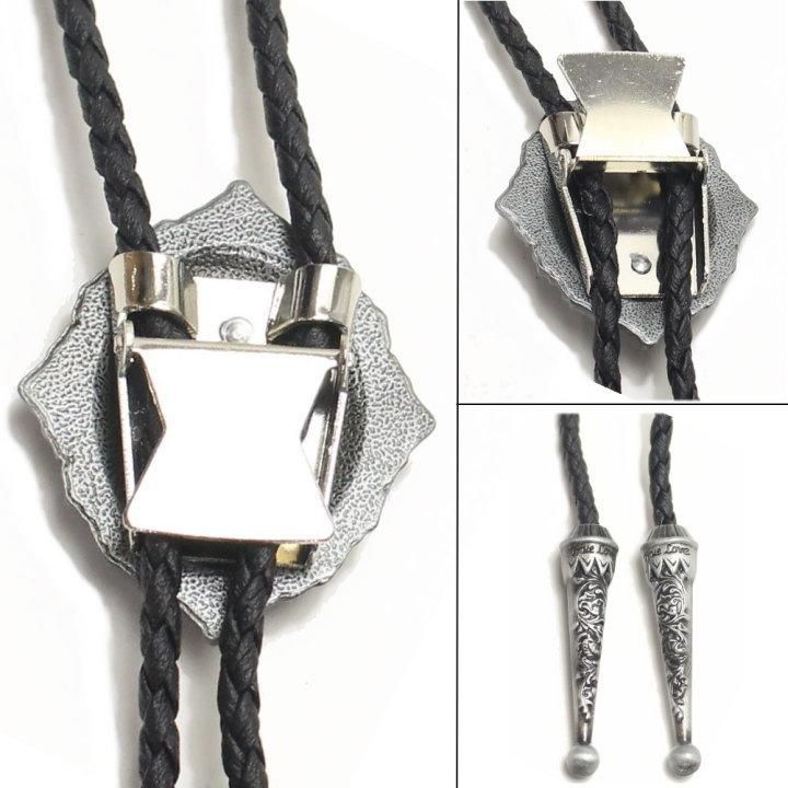 ループタイ・ゴールド×牛(ポーラー・タイ)