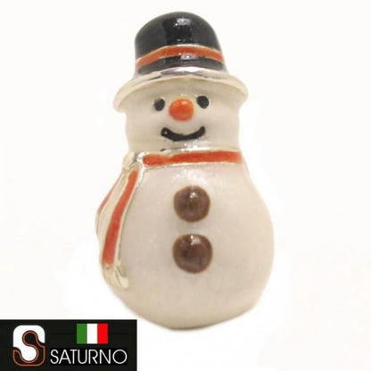 SATURNO サツルノ 雪だるま スノーマン ラペルピン ピンブローチ