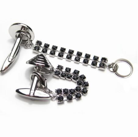 ブラックストーンのカフスチャーム(カフスチェーン)