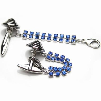 ブルーストーンのカフスチャーム(カフスチェーン)