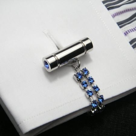 ブルーストーンのカフスチャーム(カフスチェーン)