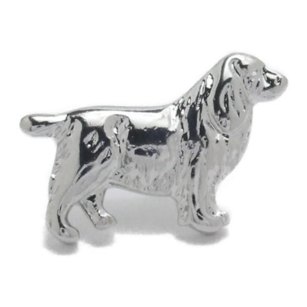 シルバー ダックスフント 犬 ラペルピン ブローチ