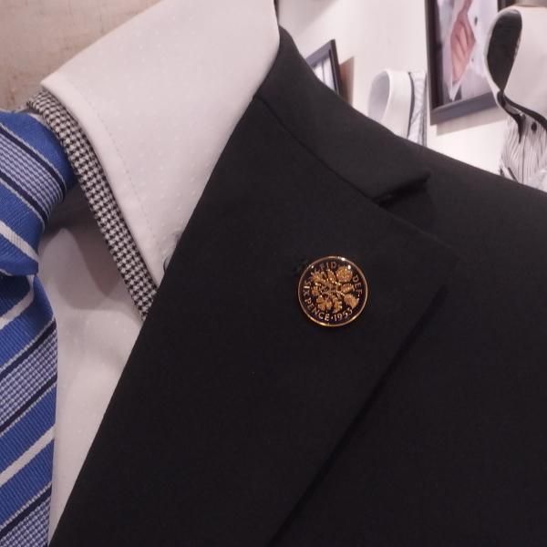 [取寄品]エリザベス2世 6ペンス コイン 1953～1967年 エナメル ラペルピン ブローチ