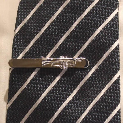 トランペット シルバー 音楽 楽器 タイピン ネクタイピン