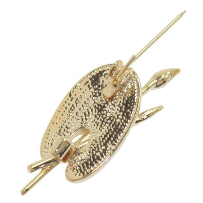 パレット ゴールド アートなラペルブローチ ラペルピン