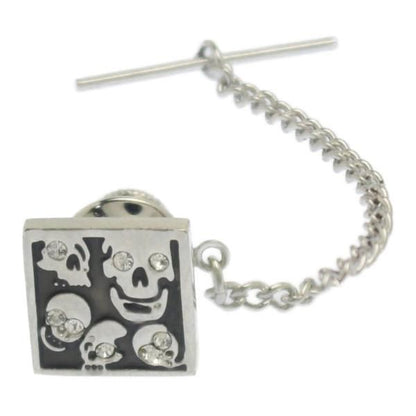 全2色 ドクロ 髑髏 スカル Skull タイタック ピンブローチ