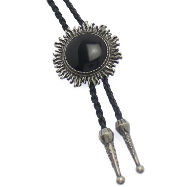 ループタイ ブラック 太陽 ポーラータイ