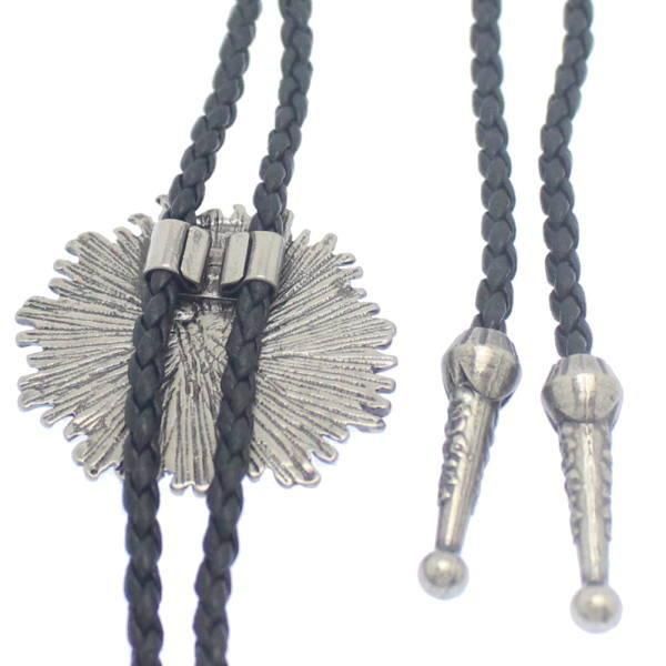 ループタイ ブラック 太陽 ポーラータイ