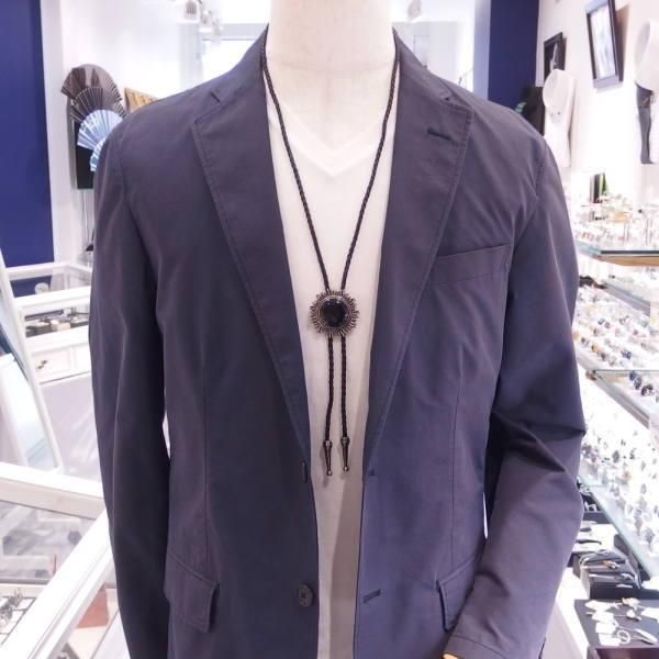 ループタイ ブラック 太陽 ポーラータイ