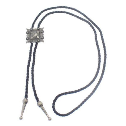 ループタイ スクエア×シルバー ポーラータイ