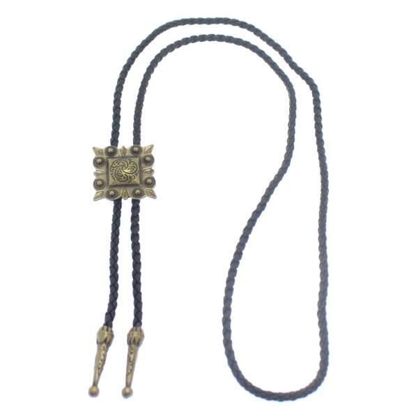 ループタイ スクエア×ゴールド ポーラータイ