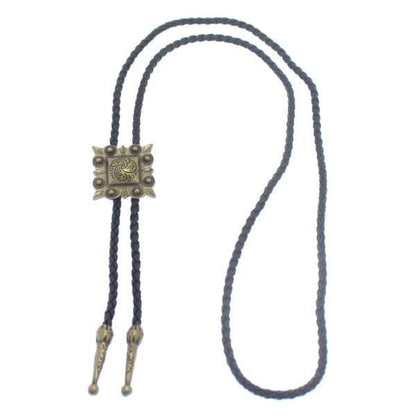 ループタイ スクエア×ゴールド ポーラータイ