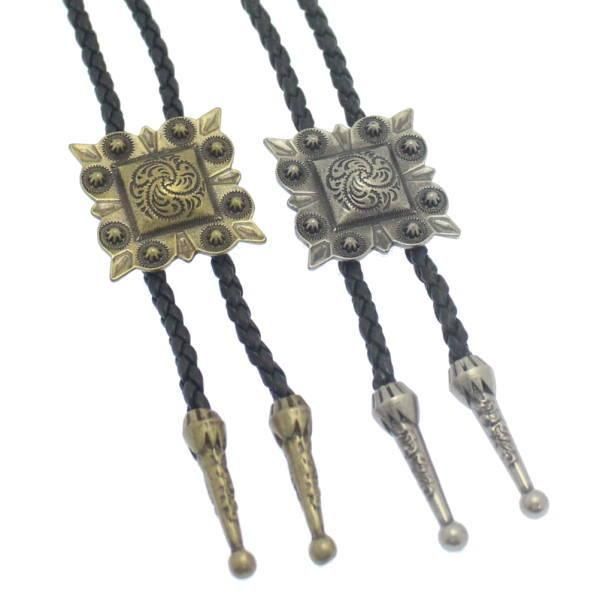 ループタイ スクエア×ゴールド ポーラータイ