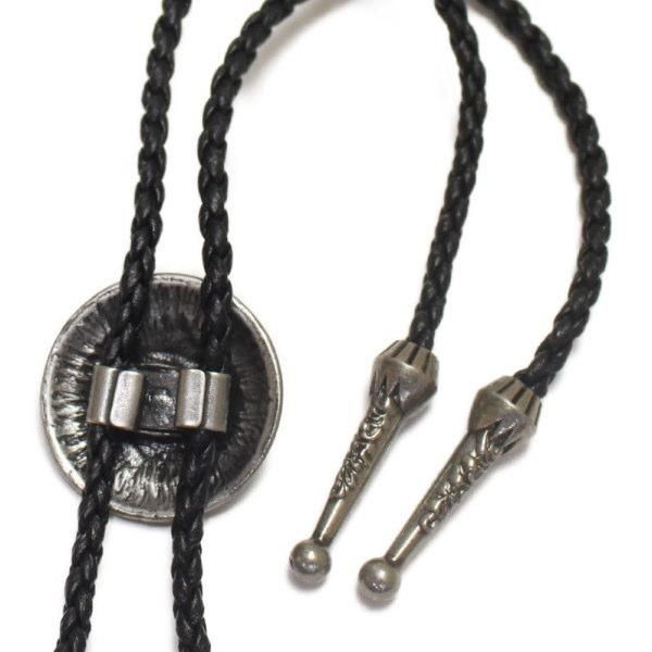 コンチョループタイ シルバー フラワー ポーラータイ