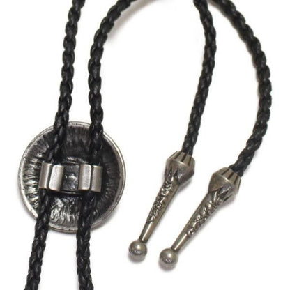 コンチョループタイ シルバー フラワー ポーラータイ