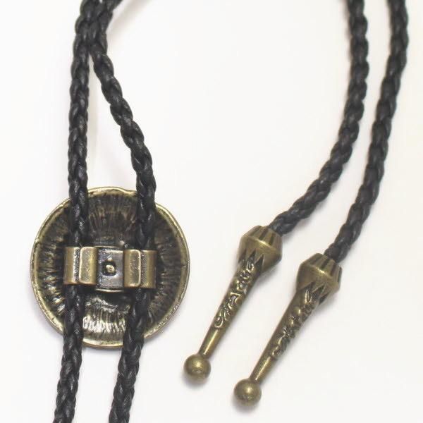 コンチョループタイ ゴールド フラワー ポーラータイ