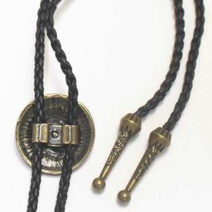 コンチョループタイ ゴールド フラワー ポーラータイ