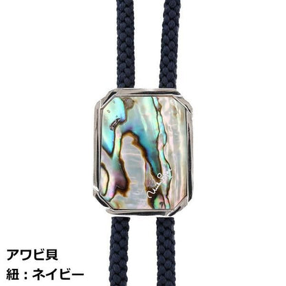 ループタイ ブランド mila schon ミラショーン 金蝶貝 アワビ貝 全2色 日本製 ポーラータイ